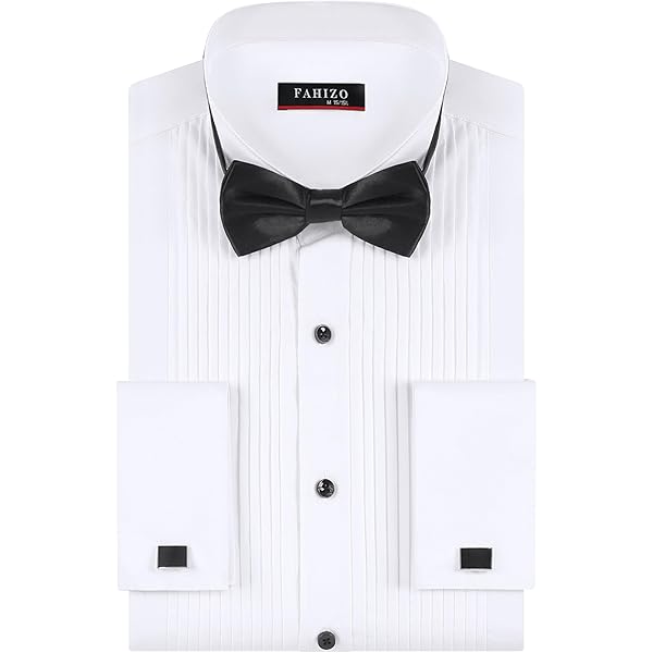 Adam Baker Men's MSH989 4-Way Stretch Slim Fit French Cuff Tuxedo